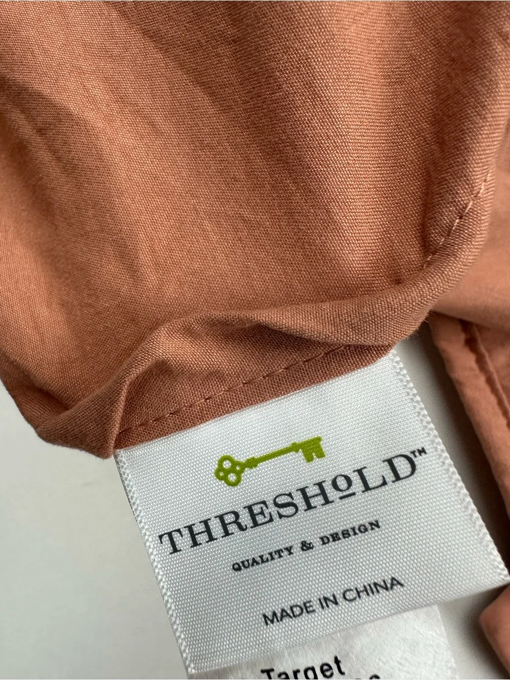 Threshold velveteen apricot